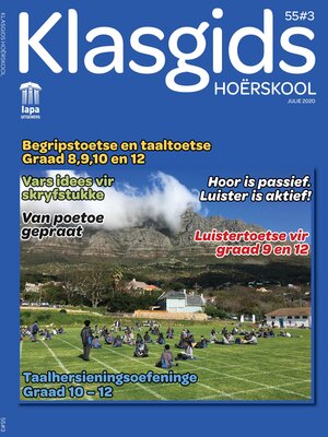 cover image of Klasgids Julie 2020 Hoërskool